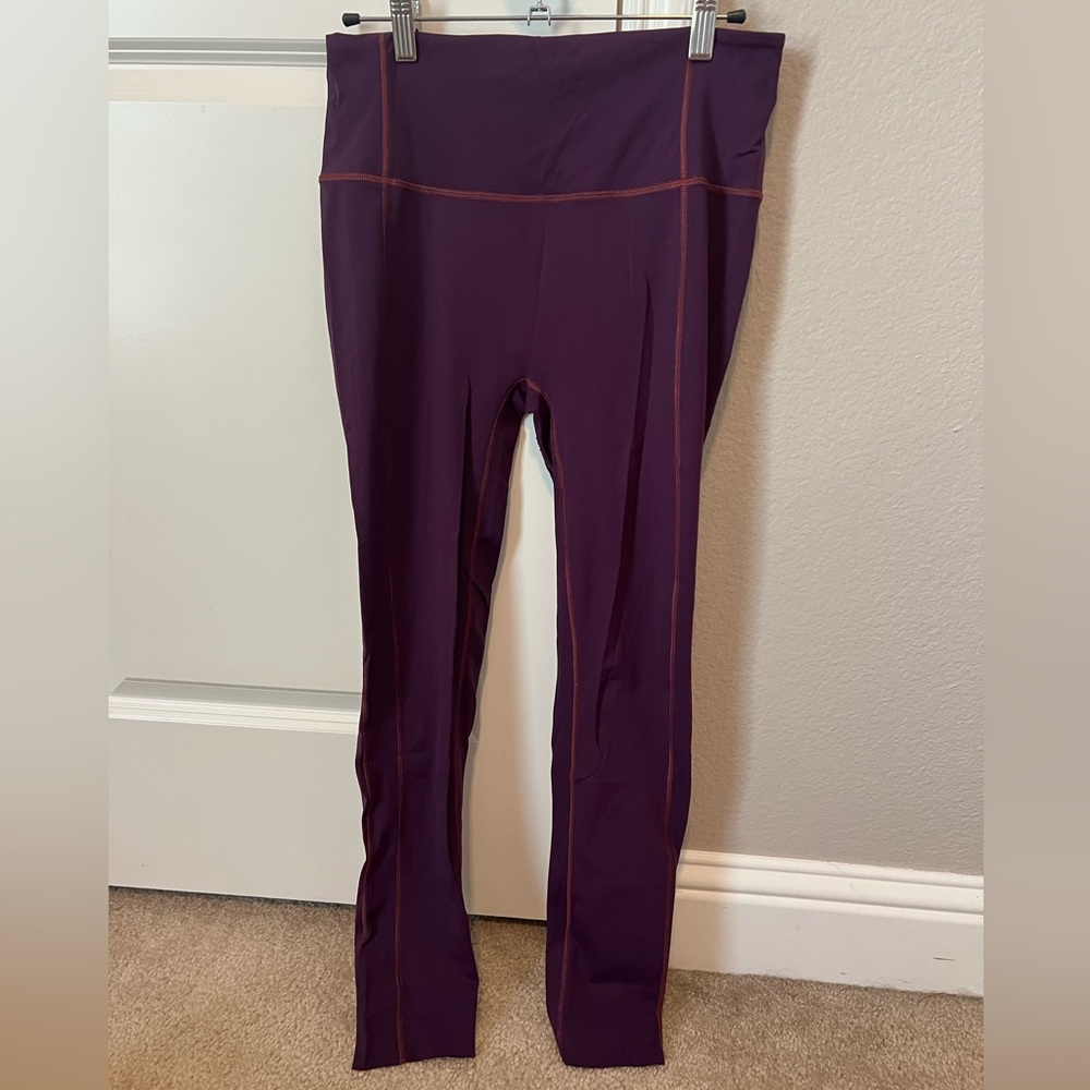 Purple Lululemon leggings.